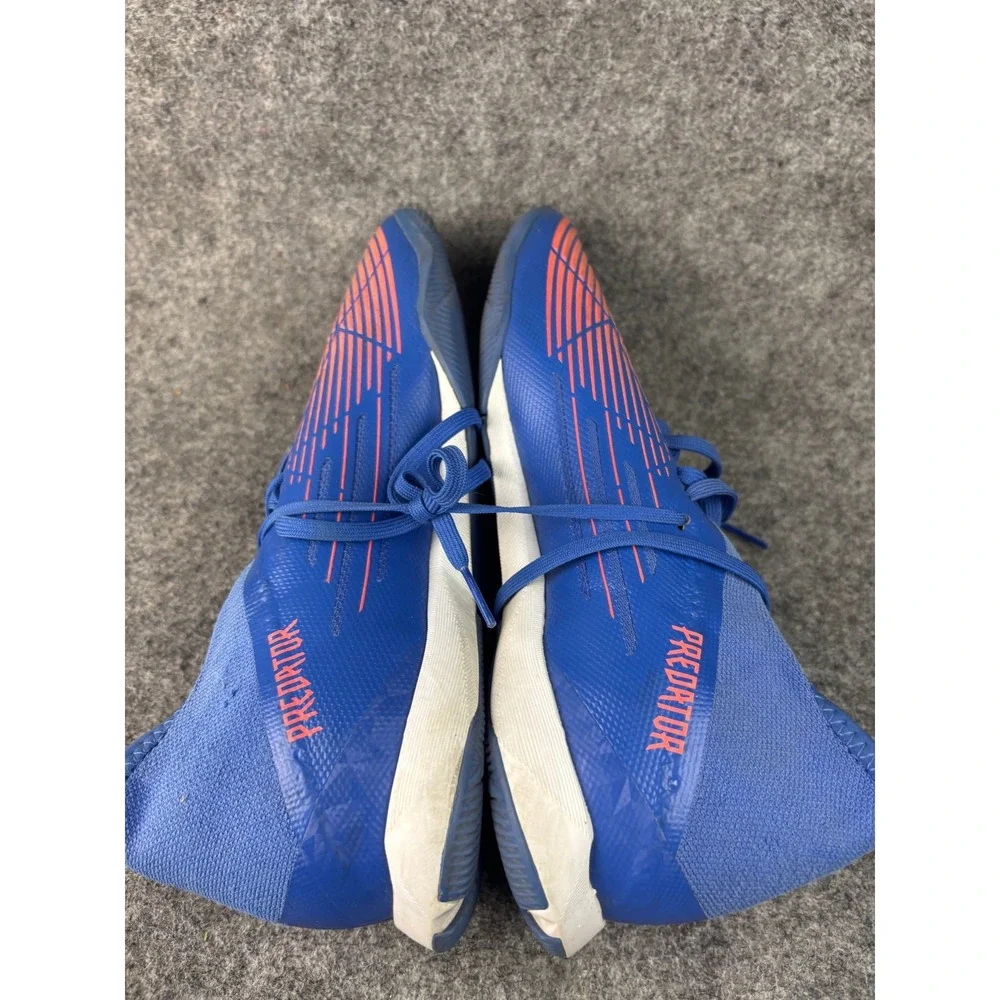 Adidas Predator Edge.3 Indoor Soccer Shoes Mens 8.5 Blue Orange GX0021 Cleats